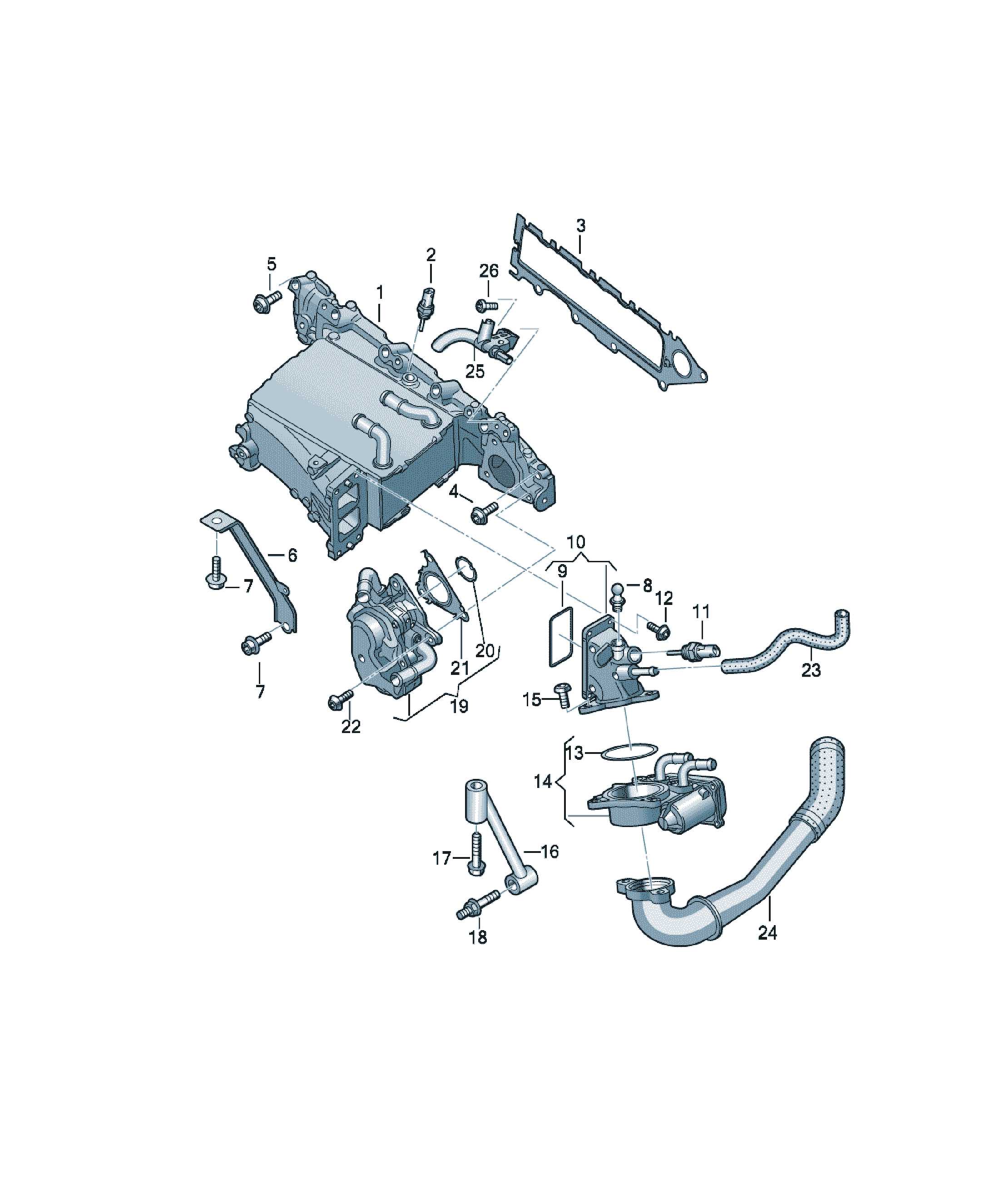 Galerie admisie Volkswagen Tiguan, cod 04L129711D