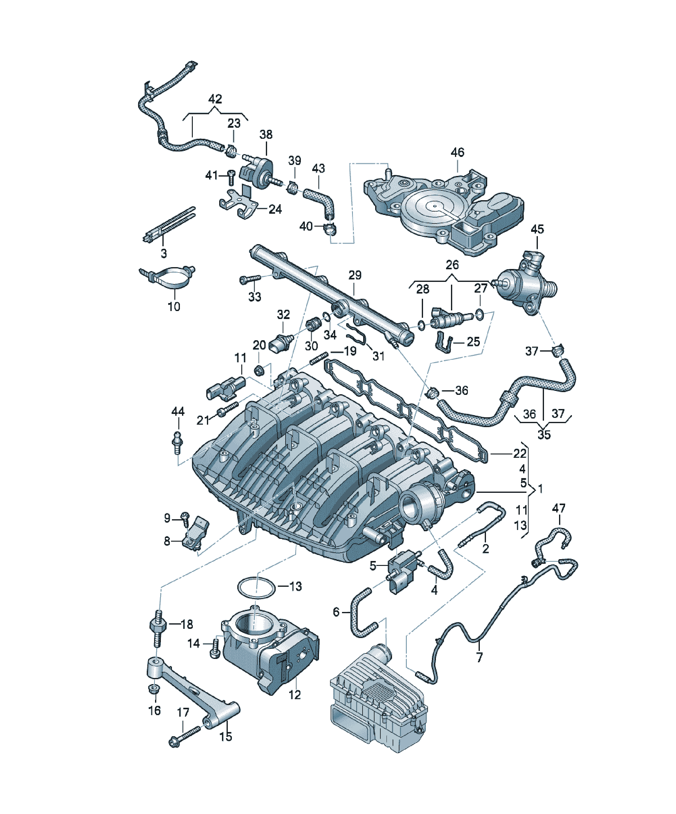 Galerie admisie Volkswagen Passat / Variant / Santana, cod 06L133201DM